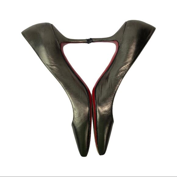 Christian Louboutin Metallic Stiletto Heels Pumps Size 6.5 - Picture 6 of 16